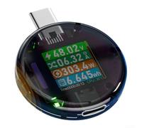 Misuratore digitale di tensione con tester USB integrato per monitoraggio del consumo energetico da 48 V (nero)