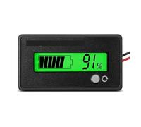 Misuratore digitale di tensione e corrente Indicatore di capacità for carrelli da golf 12 V, 24, 36, 48, 60, 72 con allarme, impostazione frontale e pulsante accensione/spegnimento(Green)