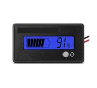 Misuratore digitale di tensione e corrente Indicatore di capacità for carrelli da golf 12 V, 24, 36, 48, 60, 72 con allarme, impostazione frontale e pulsante accensione/spegnimento(Blue)