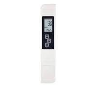 Misuratore digitale for acqua, tester digitale for pH 0-14, tester for pH 0-9990ppm, LCD, purezza dell'acqua, filtro for acquario.(TDS white)