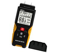 Misuratore digitale multimateriale | Precisione ±1%, design ergonomico in ABS, strumento per l ' analisi del contenuto d ' acqua, rilevatore legno e calcestruzzo precisione | Display LCD