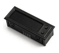 Misuratore digitale per auto, 12 V, 3 pollici, con display a LED, per cruscotto dell'auto, combinando termometro, voltmetro e orologio, per interni del veicolo, tensione e (rosso)