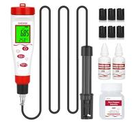 Misuratore digitale per ossigeno disciolto, GIDIGI Tester per ossigeno disciolto con ATC, misuratore DO con cavo sonda DO lungo 3 metri, kit di test per ossigeno disciolto per acquari, stagni
