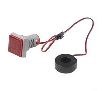 Misuratore digitale portatile 3 in 1 da 22 mm per la misurazione di tensione, corrente e frequenza in varie applicazioni (rosso)