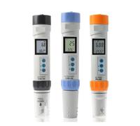 Misuratore digitale TDS EC Temp PH ±0.1 Tester di qualità dell'acqua ad alta precisione impermeabile for acquario e piscina,Resistenza alla corrosione(Noir)