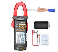 Misuratore elettrico,Misuratore di pinza amperometrica DC 4000 perline | Rivelatore automatico portatile con display LCD retroilluminato,Elettricisti Automotive Cavi Elettricità