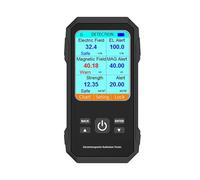 Misuratore EMF, Misuratore EMF Del Tester Elettromagnetico Portatile Rilevatore Di Radiazioni Magnetiche Campo Elettrico Multifunzionale 3 In 1 per ispezioni EMF in casa e in ufficio(Black)