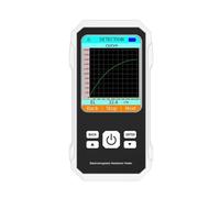 Misuratore EMF, Misuratore EMF Del Tester Elettromagnetico Portatile Rilevatore Di Radiazioni Magnetiche Campo Elettrico Multifunzionale 3 In 1 per ispezioni EMF in casa e in ufficio(White)