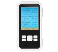 Misuratore EMF Rilevatore EMF LCD Digitale Ispeziona Segnale 5G e Frequenze Radio 10GHz per Caccia Ai Fantasmi All'aperto per Ufficio Domestico (WHITE)