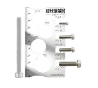 Misuratore filettato, righello di misurazione per filettatura a vite, tester multifunzione per filettatura per fai da te, artigianato e industria