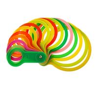 Misuratore Frutta in Plastica per Diametro 50-110 MM | Agrumi e Frutti Medi, Classifica la Misura, Uso in Negozio e Fattoria, Facile da Usare Colore Casuale