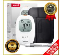 ✅MISURATORE GLICEMIA GLUCOMETRO KIT x10 STRISCE x10 LANCETTE DIABETE TEST SANGUE