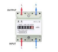 Misuratore guida DIN accoppiamento ottico isolamento 100A corrente massima 5A co