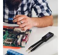 Misuratore LCR Digitale Portatile con Pinzetta per Test Componenti Elettronici