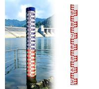 misuratore livello Indicatore Di Del Livello 'acqua 1 Metro, Strumento | Righello Indicatore Livello Acqua Per Serbatoi, Pozzi Fluviali, Acque Sotterranee(W 15cm (5 8/9in),L 32m/105ft)