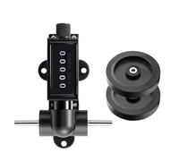 Misuratore Misurazione Della Lunghezza Contatore A Guscio Metallico A 5 Cifre Precisione Controllo Meccanico Con Rotella Rotante