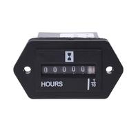 Misuratore Ore Motore Generatore Ricambio Manometro ABS Antipolvere Meccanico