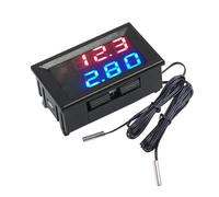 Misuratore per acquario -1.14 con termometro LCD display elettronico, misuratore industriale a doppio sensore | Monitor digitale per la regolamentazione del serbatoio dei pesci, riscaldamento terrario