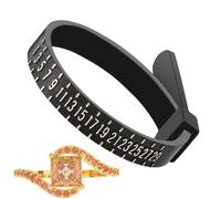 Misuratore per anelli e dita, righello morbido per misurare la circonferenza delle dita, strumento portatile e riutilizzabile per misurare gioielli, cinturino di misurazione per anelli da donna,