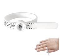 Misuratore per anelli - Finestra ingrandita per una lettura e una verifica precise delle dimensioni, riutilizzabile con chiara contrassegnata | Strumento per dita per misure fino a diciassette