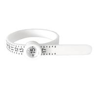 Misuratore per anelli, strumento di misurazione regolabile, con finestra ingrandita, strumento di misurazione per anelli da 1 a 17, strumento di misurazione per anelli, 0.76cm x 0.92cm/ 0.3in x 4.3in,