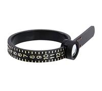 Misuratore per anelli, strumento di misurazione regolabile, con finestra ingrandita, strumento di misurazione per anelli da 1 a 17, strumento di misurazione per anelli, 0.76cm x 0.92cm/ 0.3in x 4.3in,