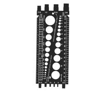 Misuratore per Bulloni, Calibro per Viti e Dadi per Garage per Officina, Verificatore di Filettatura Metrica Imperiale con Foro per Appendere a Parete, Costruzione Robusta, (BLACK)
