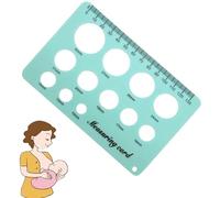 Misuratore per capezzoli per flangia, strumento di misurazione del diametro, indicatore di dimensione, righello per capezzoli di precisione, guida alla selezione per tiralatte accessorio di maternità