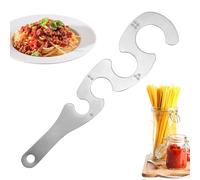 Misuratore per spaghetti, righello in acciaio a 4 fori, strumento di misurazione della pasta per dormitorio, ristorante, appartamento