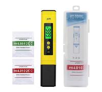 Misuratore PH 0,01 ad alta precisione for tester della qualità dell'acqua con intervallo di misurazione 0-14 Adatto alla piscina dell'acquario(Yellow color screen)