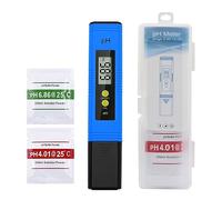 Misuratore PH 0,01 ad alta precisione for tester della qualità dell'acqua con intervallo di misurazione 0-14 Adatto alla piscina dell'acquario(Blauw)