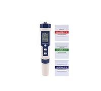 Misuratore PH Misuratore di qualità Acqua con Funzione 5 in 1 Tester PH Salinità TDS EC con retroilluminazione for acquacoltura, Acqua Potabile, Piscina(Without Backlight)