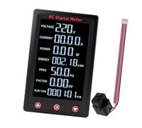 Misuratore potenza con display LCD e salvataggio automatico dei dati per monitoraggio del consumo energetico Tester elettrico Misuratore digitale precisione con ampio schermo LCD e per e