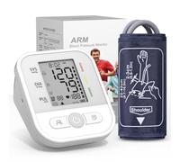 Misuratore Pressione da Braccio Con Schermo LCD e 2 Utenti × 99 Memorie | Misuratore di Pressione, Bracciale Regolabile 22-42 cm, Rilevazione Aritmia, Include un Cavo USB, Solo Pulsante