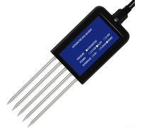 Misuratore professionale del suolo con sensori multi-parametro tra cui temperatura, umidità, pH, conducibilità e NPK per una gestione efficace del suolo (6 in 1)