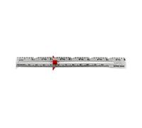 Misuratore righello strumento orlo collare cucito maglia marcatore regolabile argento 15 x 1,7 cm