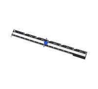 Misuratore righello strumento orlo collare cucito maglieria marcatore regolabile blu 15x1,7 cm