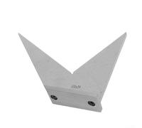 Misuratore smussato multi-angolo con base stabile, 110 x 59 mm e 130 x 70 mm, righello angolare in acciaio al carbonio, goniometro e misuratore angolare per misurazione industriale, conforme DIN 875/2