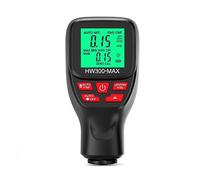 Misuratore spessore vernice, 0-2000UM Calibro di Spessore Ad Alta Precisione LCD Digital Automobile Misuratore del Film Auto Verniciatura Rivestimento Strumenti Tester(Noir)
