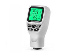 Misuratore spessore vernice, 0-2000UM Calibro di Spessore Ad Alta Precisione LCD Digitale Automobile Misuratore a Pellicola Auto Vernice Rivestimento Tester(White)