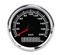 Misuratore Tachimetro GPS 85MM, 9-32V Impermeabile e Antifog Tachimetro GPS Digitale con 7 Colori Retroilluminazione LED Tachimetro Universale Marino per Auto Truck Yacht Moto