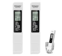 Misuratore TDS 3 in 1 LCD Digital - TDS/EC/Temperatura, Schermo Grande con Retroilluminazione, Electrodi di Titanio, Ideale per Acqua Potabile, Piscine e Acquari