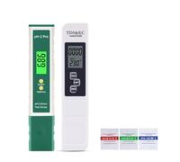 Misuratore TDS Digitale, 2 Pz/set Digitale Portatile Temperatura TDS EC PH Meter Test Penna Display LCD Cartina di tornasole Tester for La Qualità Dell'acqua Purezza Rilevatore 5 In1(TPH01693)