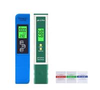 Misuratore TDS Digitale, 2 Pz/set Digitale Portatile Temperatura TDS EC PH Meter Test Penna Display LCD Cartina di tornasole Tester for La Qualità Dell'acqua Purezza Rilevatore 5 In1(TPH01690)