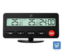 Misuratore Temperatura LCD Esterna e Interna con Orologio a Batteria Auto Camion