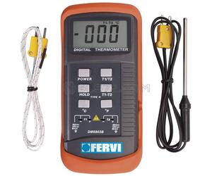MISURATORE TEMPERATURA TERMOMETRO DIGITALE PORTATILE CON SONDA FERVI T063
