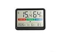 Misuratore Temperatura Umidità con Display Grande(Black English Style) | Display LCD a , lettura per chiara, per cr2032 inclusa, dimensioni compatte 9.5cm
