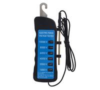 Misuratore Tensione Recinzioni Elettriche, Voltmetro Da 1KV a 10KV 6 Indicatori Luminosi Rossi Al Neon Sonda Prova Cavo Monitoraggio Tensione Bestiame Allevamento Controllo Voltaggio Senza Batteria