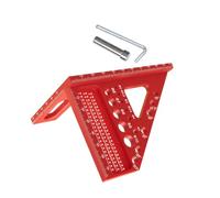 Misuratore triangolare multiuso in plastica con supporto di posizionamento per progetti di lavorazione del legno e disegni tecnici. Righello triangolare con antiscivolo