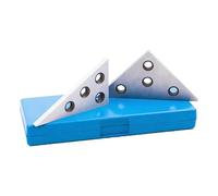 Misuratori angolari Set di piastre angolari da 30-60-90 gradi e 45-45-90 gradi, blocco angolare triangolare in acciaio temprato con angolo di rettifica di precisione Du